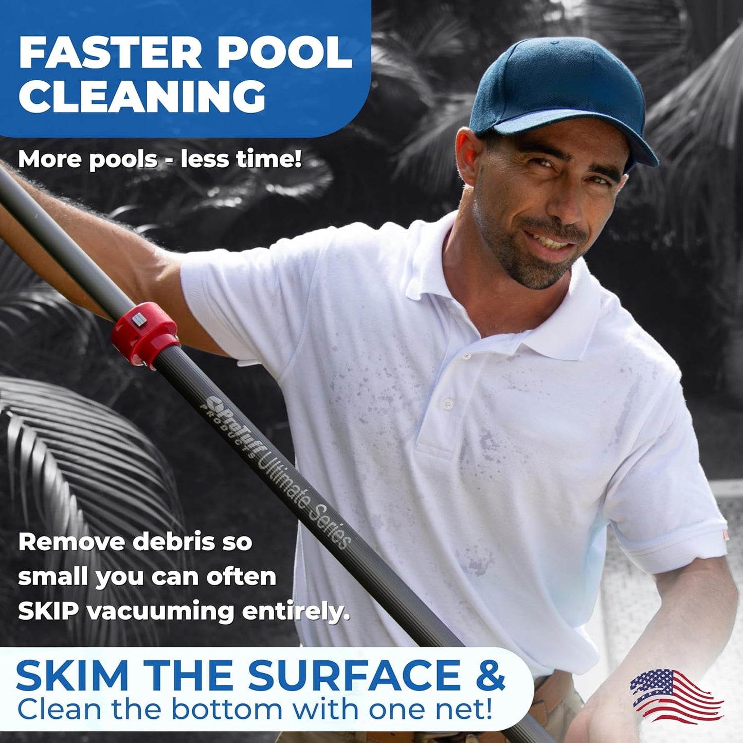 ProTuff Silt & Leaf Rake Bundle - Unlimited Free Replacements - 2-Items: 23 Inch Medium & 17 inch Fine Mesh Pool Cleaner for Sand, Silt, Pollen, Leaves & Twigs - Nearly 24 & 18 inch