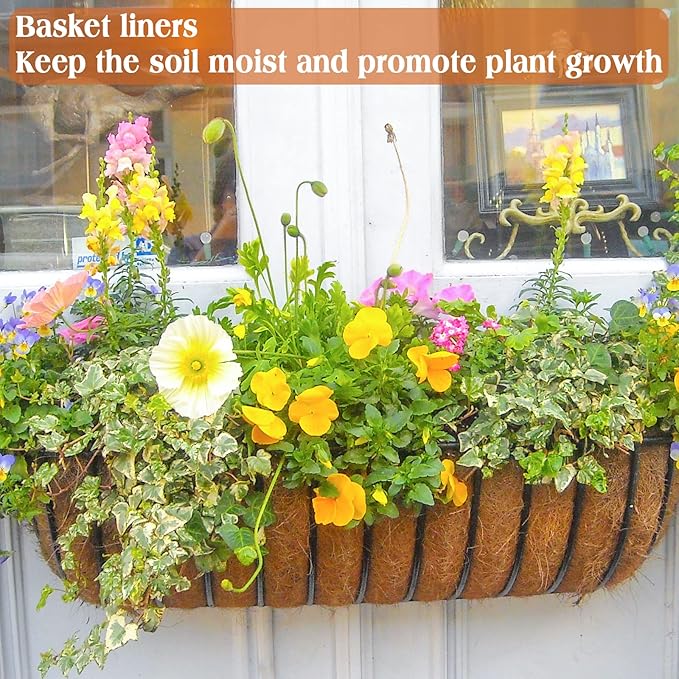 ZeeDix 4 Pack No-Slip Ice and Snow Carpet Mats-16 x 80 x 0.28 Inches Thickened Outdoor Carpet Runner Snow Mats, Coconut Fiber Carpet for Garden, Doorway, Stairs, Porch Outdoor Safer Walking