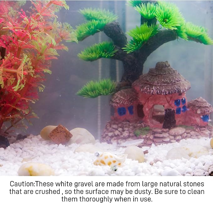 45lb White Cactus Pea Gravel Rocks,1/4 Inch Pebbles for Indoor Plants, Natural Succulent Rock and River Rocks Decorative for Aquariums, Vases, Outdoor Gardening, Top Dressing for Potted Plants