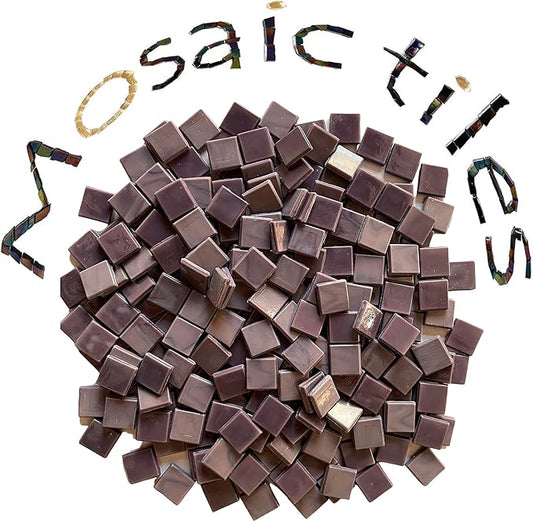 SMEIINIK 1.1lb Bulk Single Iridescent Color Mosaic Tiles for Crafts, Glass Mosaic Pieces for Mosaic Puzzles, Stained Glass Tiles for Mosaic DIY, Mosaic Making Supplies(AJ45-26)
