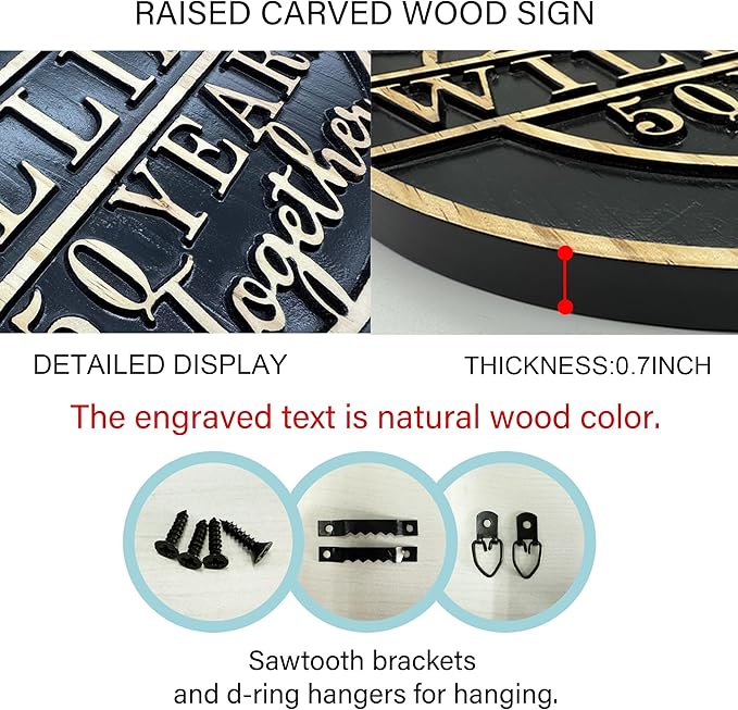 Personalized Christmas Gifts 2025 Custom Wedding Anniversary Sign Personalized Family Name Signs Monogram Wall Décor Best Housewarming Gifts