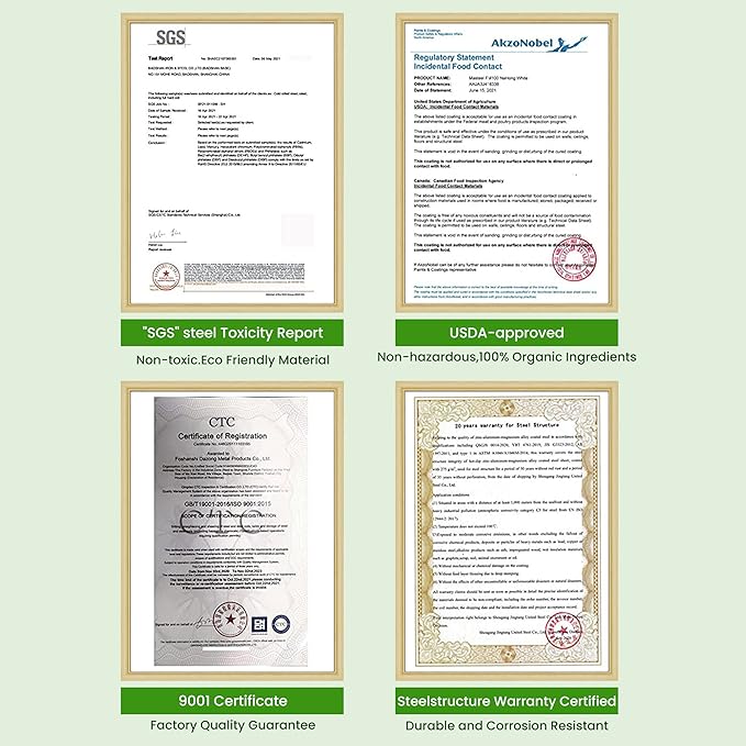 17" Tall Raised Garden Beds Outdoor - Galvanized Aluminum-Magnesium Stainless Steel Durable Metal Planter Box for Growing Plants, Vegetables, Flowers, Fruits(Deep Grey)