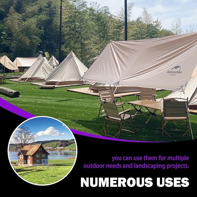 Swpeet 201Pcs U-Shaped Landscape Garden Stakes Staples and Plastic Fixing Gasket with Pick Hook Assortment Kit, Garden Lawn Landscape Staples for Irrigation Hoses, Fixed Fences, Artificial Turf Nails