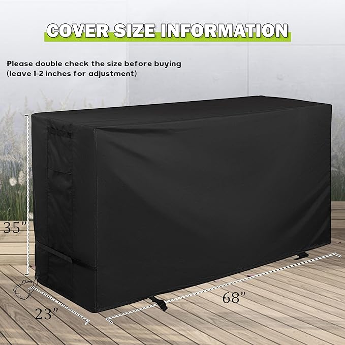 Griddle Cover for Royal Gourmet GD401,GD402, GD403 Grill, Flat Top Grill Cover for 66in 4-Burner Grill, Waterproof BBQ Grill Cover for Outdoor Barbecue/Gas Griddle/Propane Griddle