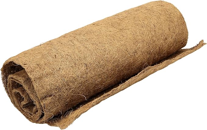 MOUYAT 24 x 79 Inch Large Coco Fiber Roll, Wall Basket Planter Liner Coconut Fiber Mat Coir Liner Sheet for Hanging Baskets, Flowerpot, Garden Decor, Brown