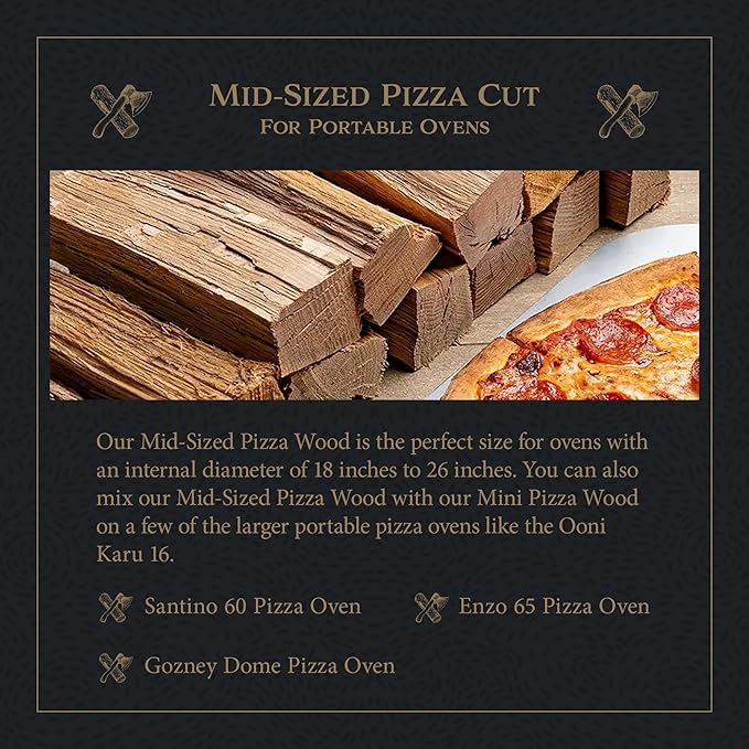Cutting Edge Firewood Savanna Heat Medium-Sized Pizza Wood (8” Length) | Premium Firewood for Wood Fired Pizza Ovens | Burns Hotter & Longer | Supports African Communities & Wildlife