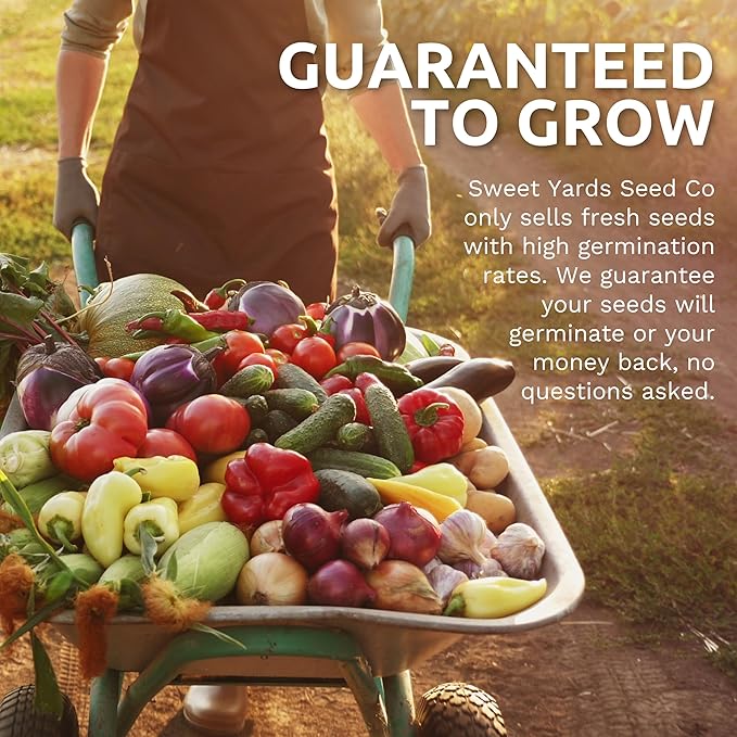 Organic Seeds Ultimate Variety Pack - 60 Individual Packs - 2025 Season - Geonvese Basil, Nantes Carrot, Roquette Arugula and More! for Indoor & Outdoor Planting (Non-GMO, Certified Organic)