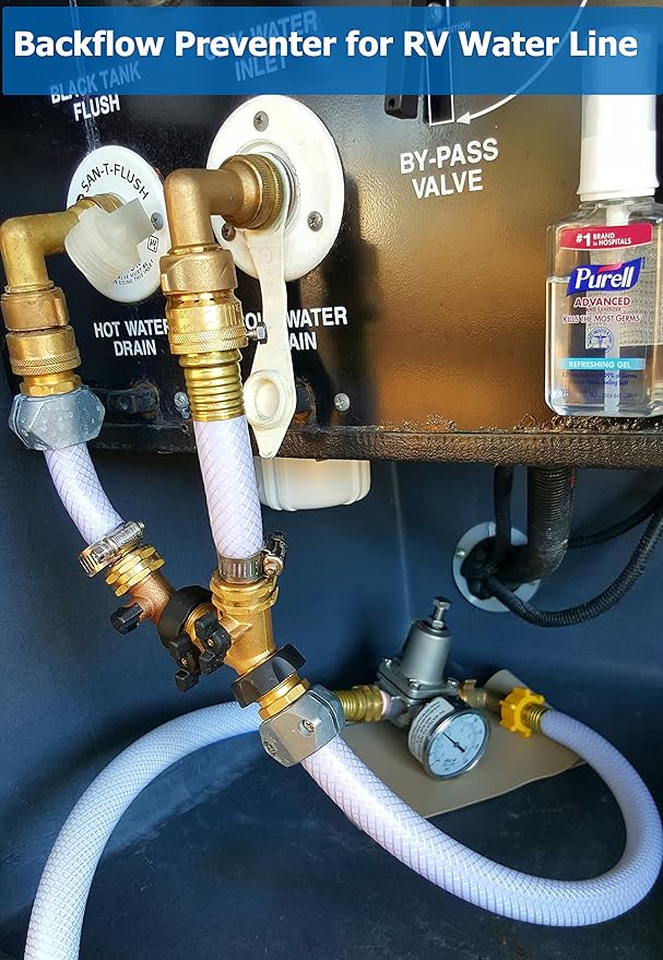 WHK Hose Bib Backflow Preventer Vacuum Breaker,Garden Hose Check Valve to Connect 3/4 Inch Outdoor Faucet Spigot,Sprinkler,RV,Anti-Siphon,6 Packs