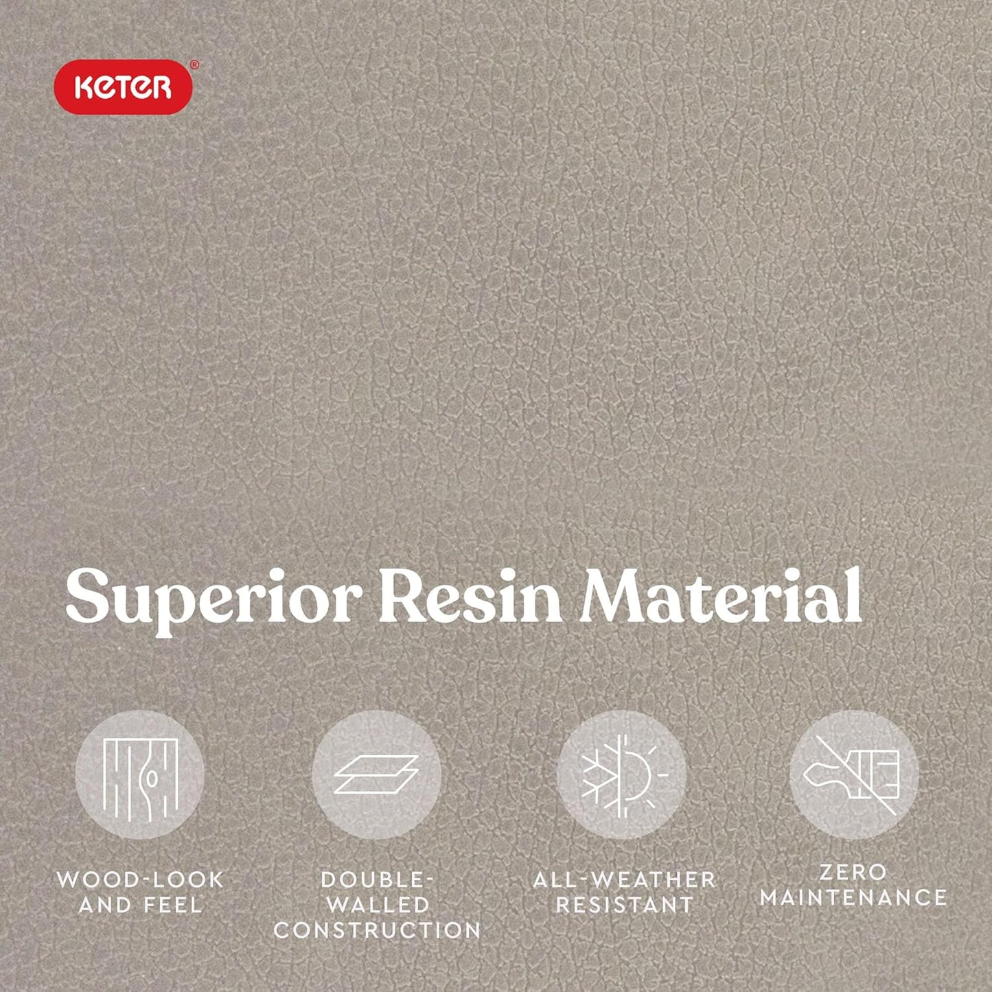 Keter Marvel Plus 71 Gallon Resin Deck Box-Organization and Storage for Patio Furniture Outdoor Cushions, Throw Pillows, Garden Tools and Pool Floats, Beige