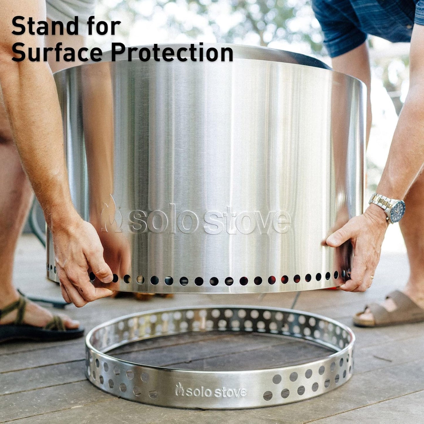 Solo Stove Yukon Big Yard Bundle 2.0 | Incl. Yukon Smokeless Fire Pit with Stand, Shelter, Shield, Portable for Wood Burning, Removable Ash Pan, Stainless Steel, H: 19.8in x Dia: 27in, 50.85lbs