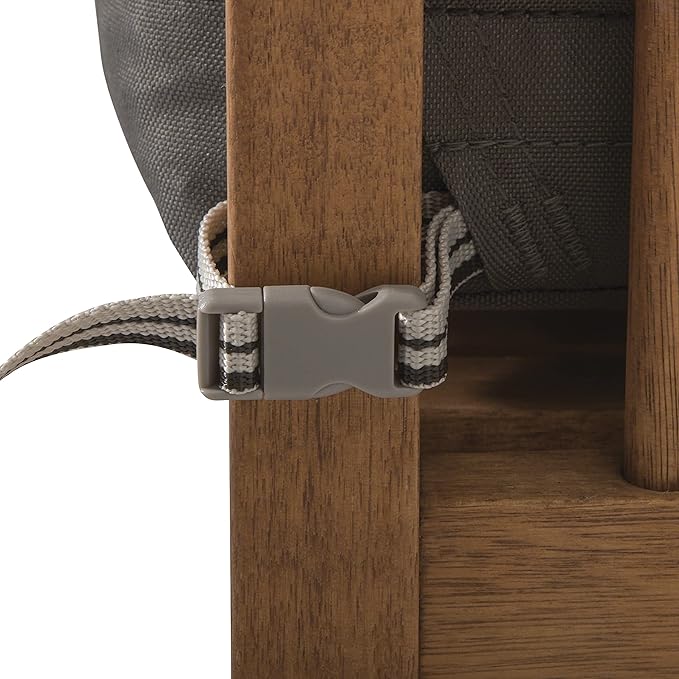 Classic Accessories Ravenna Water-Resistant 23 x 23 x 5 Inch Square Patio Seat Cushion Slip Cover & Foam, Dark Taupe, Lounge Chair Cushion