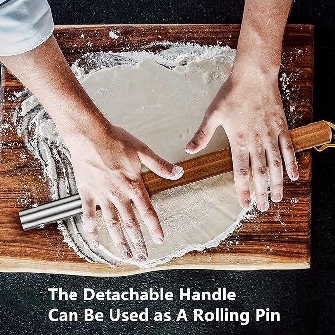 Q Pizza Aluminium 12" Pizza Peel with Long Handle, Pizza Spatula, Turning Paddle for Grill Oven, Kitchen Cooking Accessory for Baking Bread Pastry Dough Pie & Cake, PT202