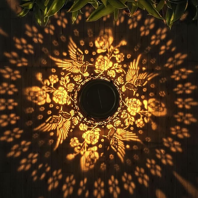 Solar Hummingbird Lanterns Outdoor Waterproof Mothers Day Gifts for Women Mom Grandma Garden Decor Hanging Solar Lights Metal Decoration Outside for Yard, Patio,Backyard,Porch