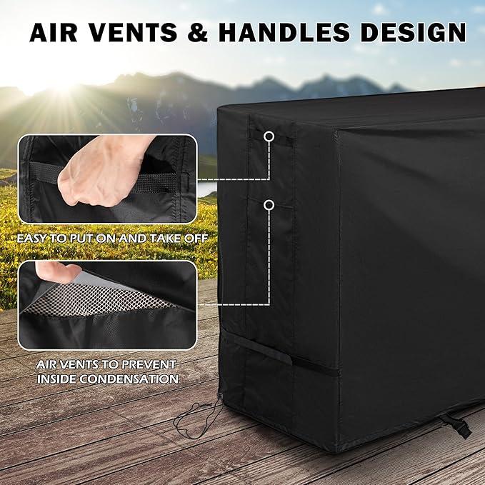 Griddle Cover for Royal Gourmet PD4001 4 Burner Propane Gas Griddle, Flat Top Grill Cover for Royal Gourmet 55in 4-Burner Outdoor Grill