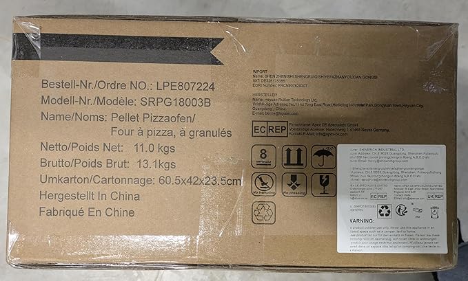 BIG HORN OUTDOORS 12" Black Pizza Ovens Wood Pellet Fired Pizza Maker, Stone-Baked Pizzas Made Easy Use Anywhere, Backyard Camping Party Cooking with your Family or Friend