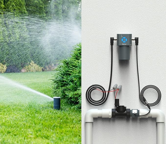 LinkTap ValveLinker & Gateway, Battery Powered Smart Sprinkler/Irrigation Controller, Automatic Rain Skip, Better Range Than WiFi, Compatible with LinkTap Wireless Water Timer, Alexa, IP66 (4-Zone)