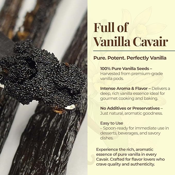 1 LB Bulk Vanilla Beans Grade A + | Vanilla Bean Pods For Making Extract | Non-GMO | Perfect For Baking, Cooking, & Desserts | 6-8 Inches. NYVanilla.