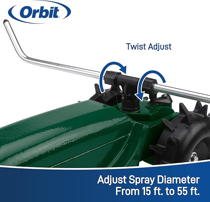 Orbit 58322 Traveling Sprinkler, Green (Traveling Sprinkler)