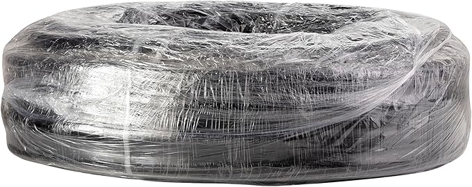 Alpine Corporation 100' PVC Tubing with 1/2" Inside Diameter for Ponds and Fountains, Black