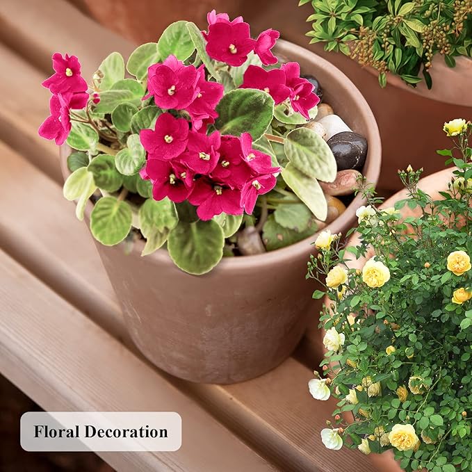 20lbs Natural River Rocks, Polished Pebbles for Plants Garden, 0.3-0.8 inch Decorative Peach Stones, Ideal for Fish Tank, Vases, Crafting, Home Decor and Garden Landscaping Rocks,Mix