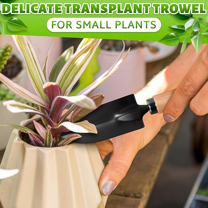 Mini Garden Tools - 3Pcs Indoor Plant Tools Set Indoor Gardening Tools Small Garden Shovel Mni Rake Small Gardening Tools Set Hand Rake Gardening Spade Gardening Supplies Indoor Garden Trowels