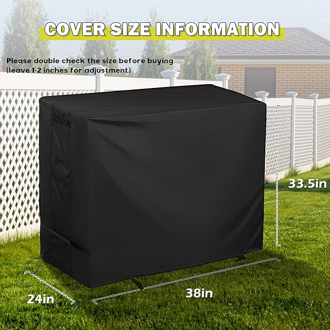 Griddle Cover for Royal Gourmet GB2000 2 Burner Grill, Flat Top Grill Cover for Outdoor BBQ, Outdoor Barbecue Cover for Gas Propane Griddle-Waterproof
