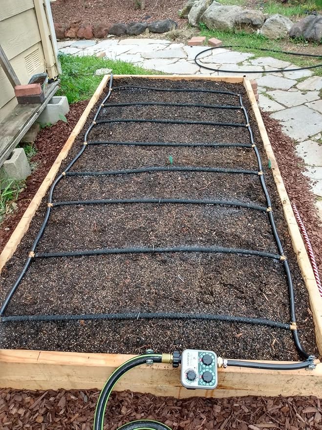 Black Vinyl Tubing 5/8” ID × 4/5” OD - 50 Feet PVC Flexible Plastic Tube Hybrid Hose, Transfer Water Air Oil for Pond Fountain Garden, Non-toxic and BPA free