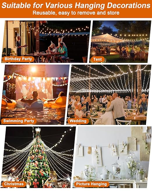 220 FT 1/8" Wire Rope Kit, 304 Stainless Steel Cable with M5 Turnbuckles for Cables Wire, Vinyl Coated String Lights Hanging Wires for Outdoor Camping, Trellis, Garden, Clothes line, Curtain, Festival