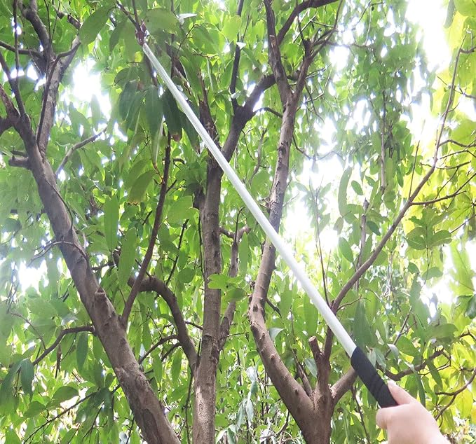 4 Feet Cut and Hold Tree Pruner, Rotation Pole Tree Trimming, Long Reach Fruit Picker, Branches Bypass Lopper