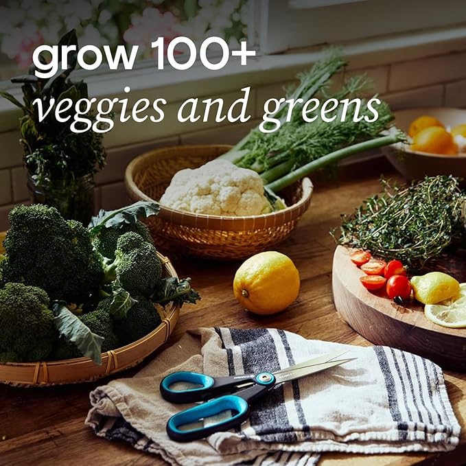 Farmstand Starter Kit with Glow Rings and 30 Seedling Credits | Family Hydroponic Growing System Kit | Vertical Garden Planter Tower | 5ft 5in Tall