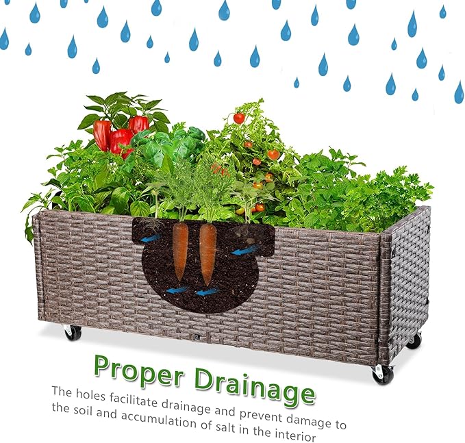 WONDER GARDEN Raised Garden Bed-Planter Box - Elevated Raised Garden Beds Outdoor with Legs for Vegetables Flower Herb Backyard Patio