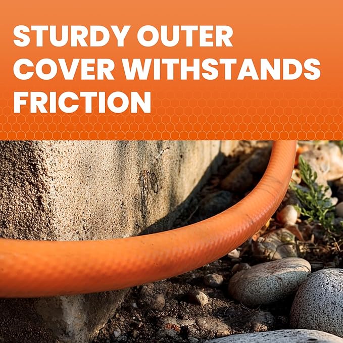 Garden Hose 5ft 5/8", Water Hose Heavy Duty, Flexible, Male to Female Fittings, Burst 700 PSI, Lightweight Hybrid Hose with Swivel Handle (5 FT)