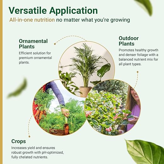 1 Gallon Gold Leaf All-in-One Liquid Fertilizer – pH Balanced, Instantly Dechlorinates, No Additives Needed – for Soil, Hydroponics & Coco – Bigger Blooms, Higher Yields, Complete Plant Nutrition