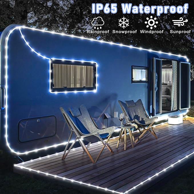 100FT 300 LED Rope Lights for Outside, Christmas String Lights with Waterproof 8 Modes, Connectable Plug in Fairy Lights for Indoor Bedroom Outdoor Patio Pool Garden Party Holiday Decor, White