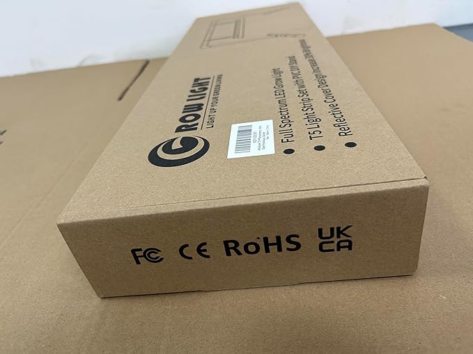 wolezek Grow Lights for Seed Starting with Stand, 2ft T5 144 LEDs Full Spectrum Seedling Grow Light for Indoor Plants, 32W High Output Seed Starter Light Kit, Height Adjustable, ON-Off Switch