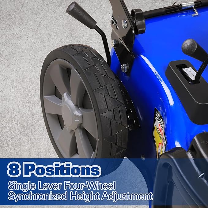 BILT HARD 21 Inch Self Propelled Gas Lawn Mower, 201cc 4-Cycle OHV Engine, 3-in-1 Functions (Bagging, Mulching and Side Discharge) with 8-Positions Adjustable Cutting Height, Easy Start