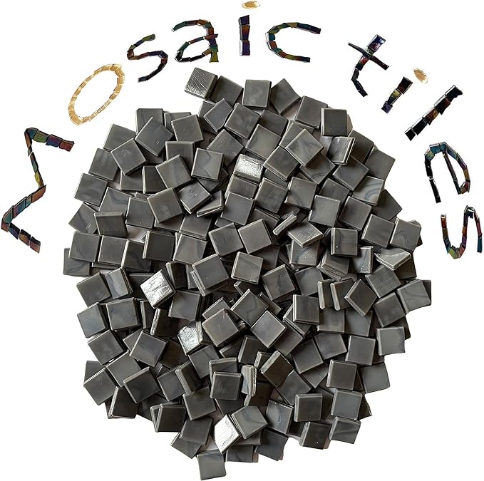 SMEIINIK 1.1lb Bulk Single Iridescent Color Mosaic Tiles for Crafts, Glass Mosaic Pieces for Mosaic Puzzles, Stained Glass Tiles for Mosaic DIY, Mosaic Making Supplies(AJ09-22)