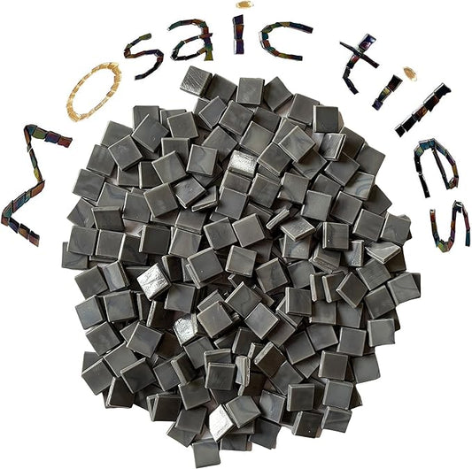 SMEIINIK 1.1lb Bulk Single Iridescent Color Mosaic Tiles for Crafts, Glass Mosaic Pieces for Mosaic Puzzles, Stained Glass Tiles for Mosaic DIY, Mosaic Making Supplies(AJ09-22)