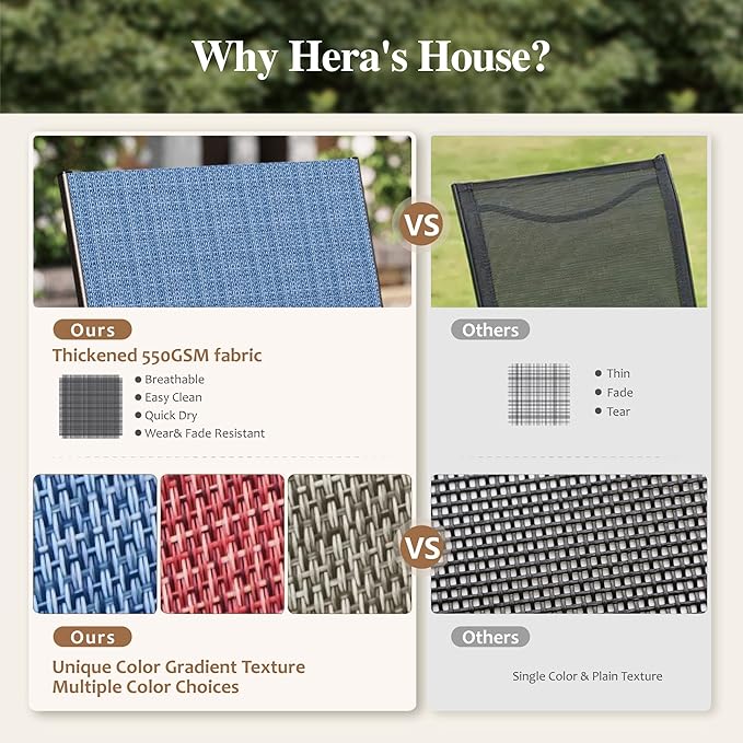 HERA'S HOUSE 9 Pieces Outdoor Table and Chairs Set, 8 x Patio Chairs and 1 x Extendable Metal Dining Table for Lawn Garden Backyard Deck