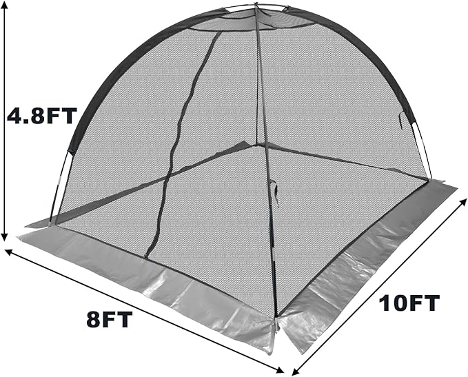 Pond Cover Dome: Protective Netting Tent for Outdoor Fish Koi Ponds Garden Leaves Vegetable Plant Care Use 8X10FT