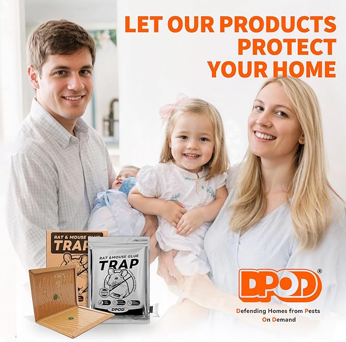 12 Pack Glue Mouse Traps Indoor for Home, Large Sticky Mouse Traps for Inside House, Pre-Baited Adhesive Non-Toxic Glue Traps for Mice Rats, Snakes, Lizard, Insect(13.5" x 8.5")