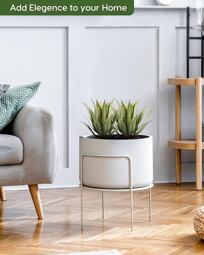 Velener Artificial Outdoor Agave Plants, Green Outdoor Faux Plants with Broad Sword-Shaped Leaves, Small Size UV Resistant Fake Agave Plants for Indoor and Outdoor Decor(14 Inch)-2 Pack