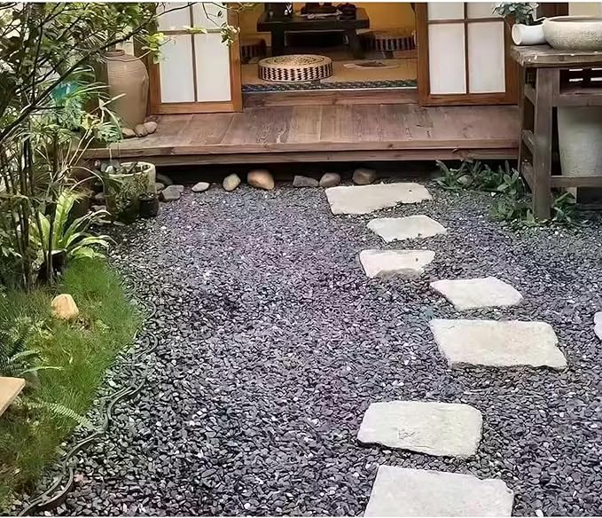 45lb Black Cactus Pea Gravel Rocks,1/4 Inch Pebbles for Indoor Plants, Natural Succulent Rock and River Rocks Decorative for Aquariums, Vases, Outdoor Gardening, Top Dressing for Potted Plants