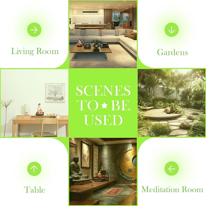 FENGSHUI-CAISHEN Top Ceramic Big Buddha Statue for Home, Meditation Sitting Buddha Figurine, Handmade Buddah, Buda, Budda, Buddha Statue Indoor/Outdoor, Buddha Decor & Gifts, Buddhas