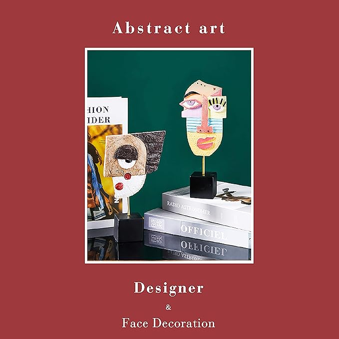 Harmony - Handcrafted Resin Abstract Sculpture for Modern Home Decor, Book Shelf, TV Stand, Living Room, Dining Room, Bedroom, Office Desktop, Cabinets