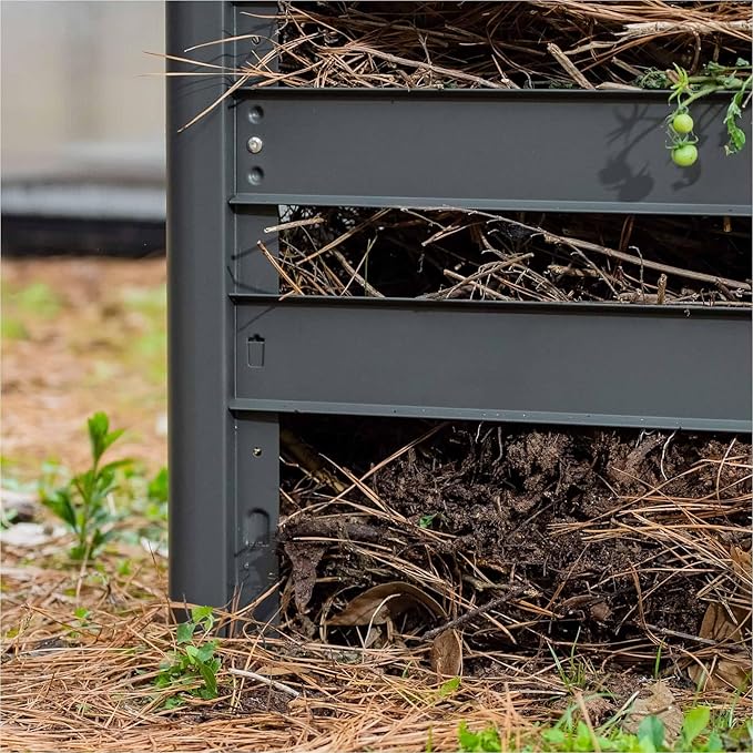 Vego Garden 32" Tall Modular Compost Bin 30" x 30" x 32"