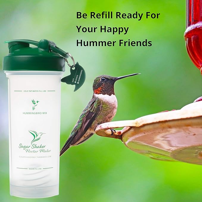Hummingbird Nectar Easy Mix Bottle for Filling Hummingbird Feeders and Oriole Feeders Quickly | Powder Nectar Mix Hummingbird Food Has Never Been Easier | Buy 2 and Save $5