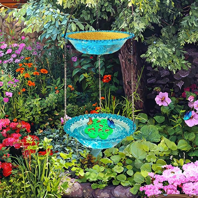 8 Pcs Bee Watering Station for Garden, Floating Bee Island & Butterfly Feeder with Bee Water, 4 Attracting Colors, 3X Faster Petal Texture, Zero-Drowning EVA Foam Design for Any Garden