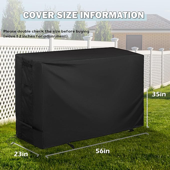 Griddle Cover for Royal Gourmet PD4001 4 Burner Propane Gas Griddle, Flat Top Grill Cover for Royal Gourmet 55in 4-Burner Outdoor Grill