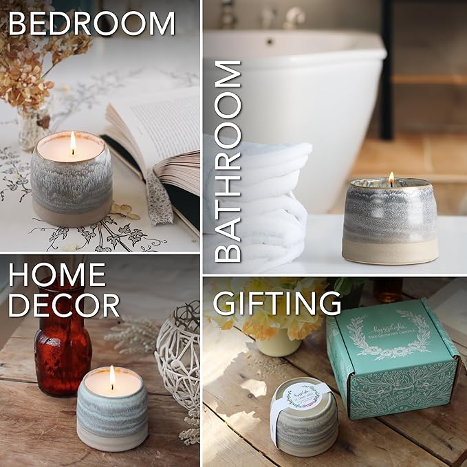 The Growing Candle, Lilac Scented Aromatherapy Candles, 10oz Pot, 100% Soy, Greta